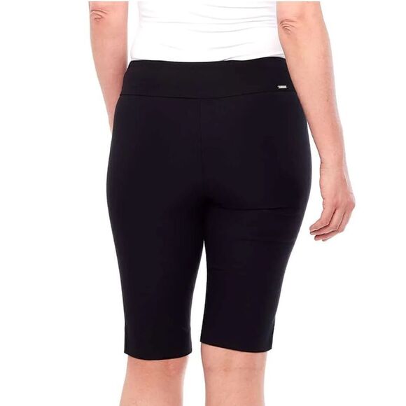 NEW UP! Bermuda 22” Shorts Slimming Black Size 4 - Picture 2 of 11